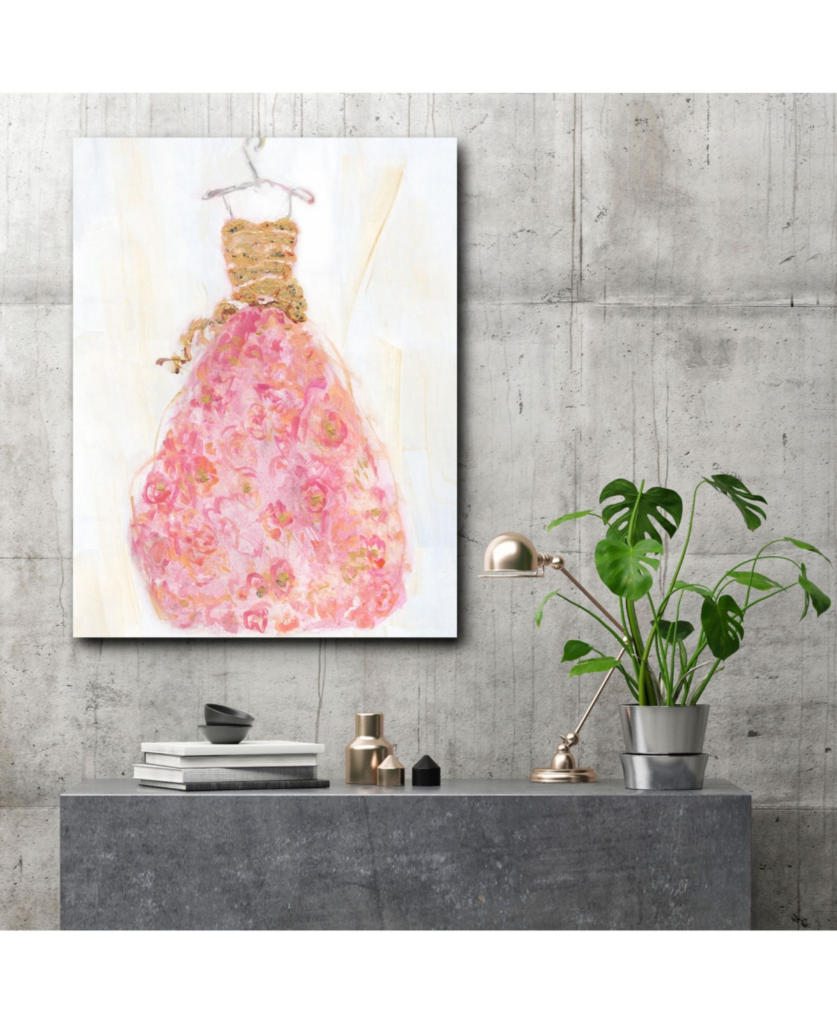Courtside Market Ball Gown Ii 20" x 24" Gallery-Wrapped Canvas Wall Art