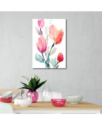 Courtside Market Tulips Study II 12" x 18" Gallery-Wrapped Canvas Wall Art