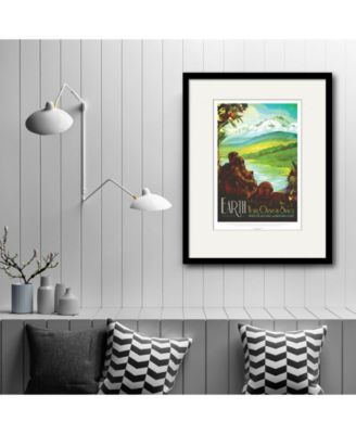 Earth-Your Oasis in Space 16" x 20" Framed and Matted Art