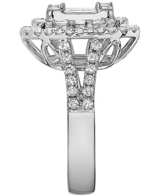 EFFY&reg; Diamond Cluster Statement Ring (2 ct. t.w.) in 14k White Gold