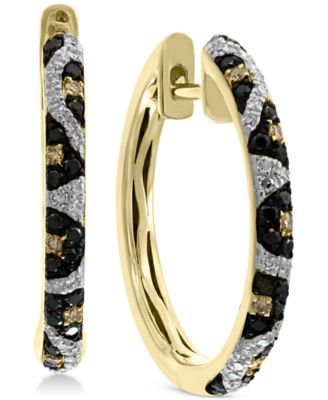 leopard print hoop earrings