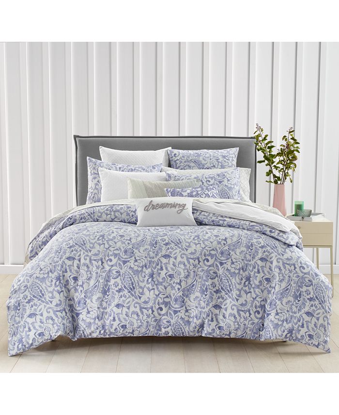 Charter Club Textured Paisley Cotton 300-Thread Count 3-Pc. Full/Queen ...
