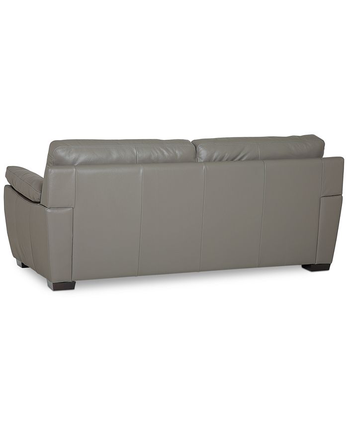 Furniture Lothan 80" Leather Full Sleeper, Created for Macy's Macy's