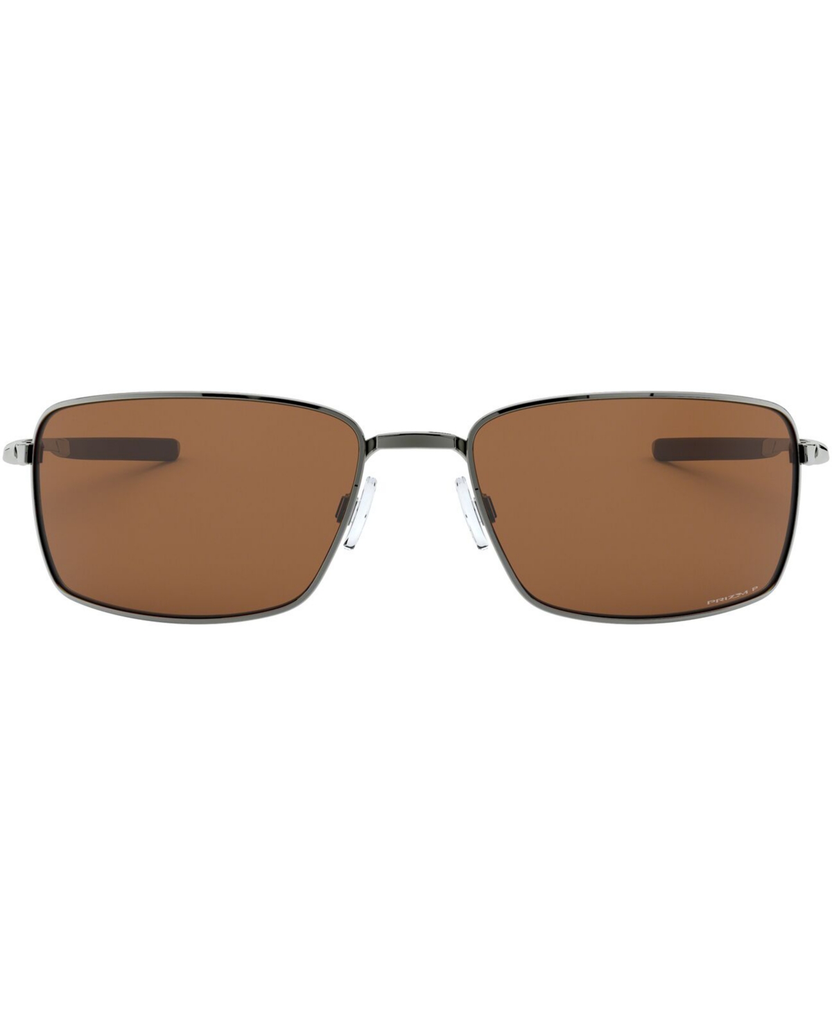 Oakley Square Wire Polarized Sunglasses, Oo4075 In Tungsten,prizm Tungsten Polarized