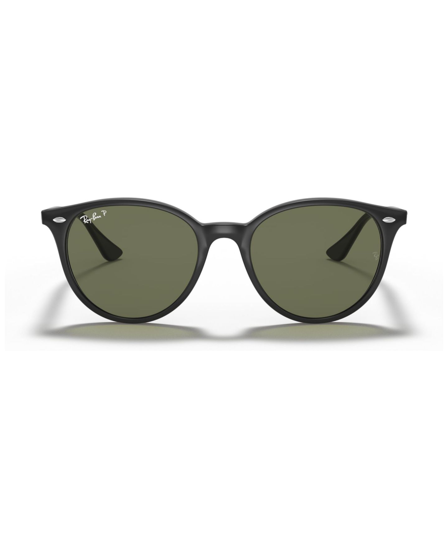Женские солнцезащитные очки Ray-Ban Polarized Sunglasses, RB4305 53, цвет: Чёрный / Зелёный — фото 3