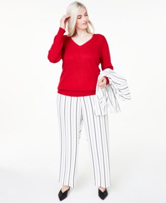 macy's plus size cashmere sweaters
