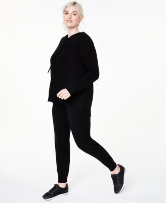 plus size cashmere hoodie