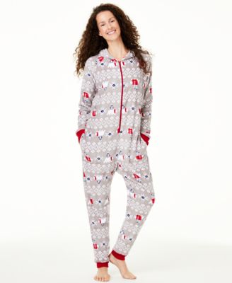 Matching Family Pajamas Women s Hooded Polar Bear Pajamas Created For Macy s Macy s