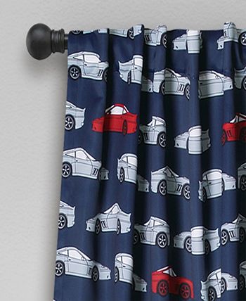 Lush Décor - Race Cars 52" x 84" Curtain Set