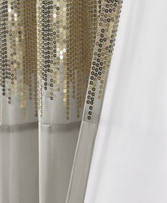 Lush Decor Night Sky Sequin Room-Darkening Window Curtain Panel, 42" x 84"