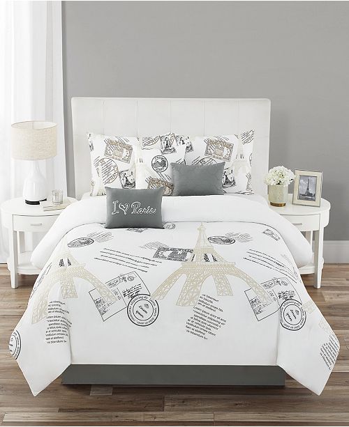 Sanders Bonjour Paris King 7 Piece Comforter Set Reviews Bed
