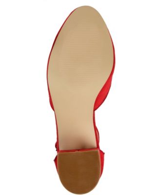 Women's Edna Ankle Strap Block Heel Pumps