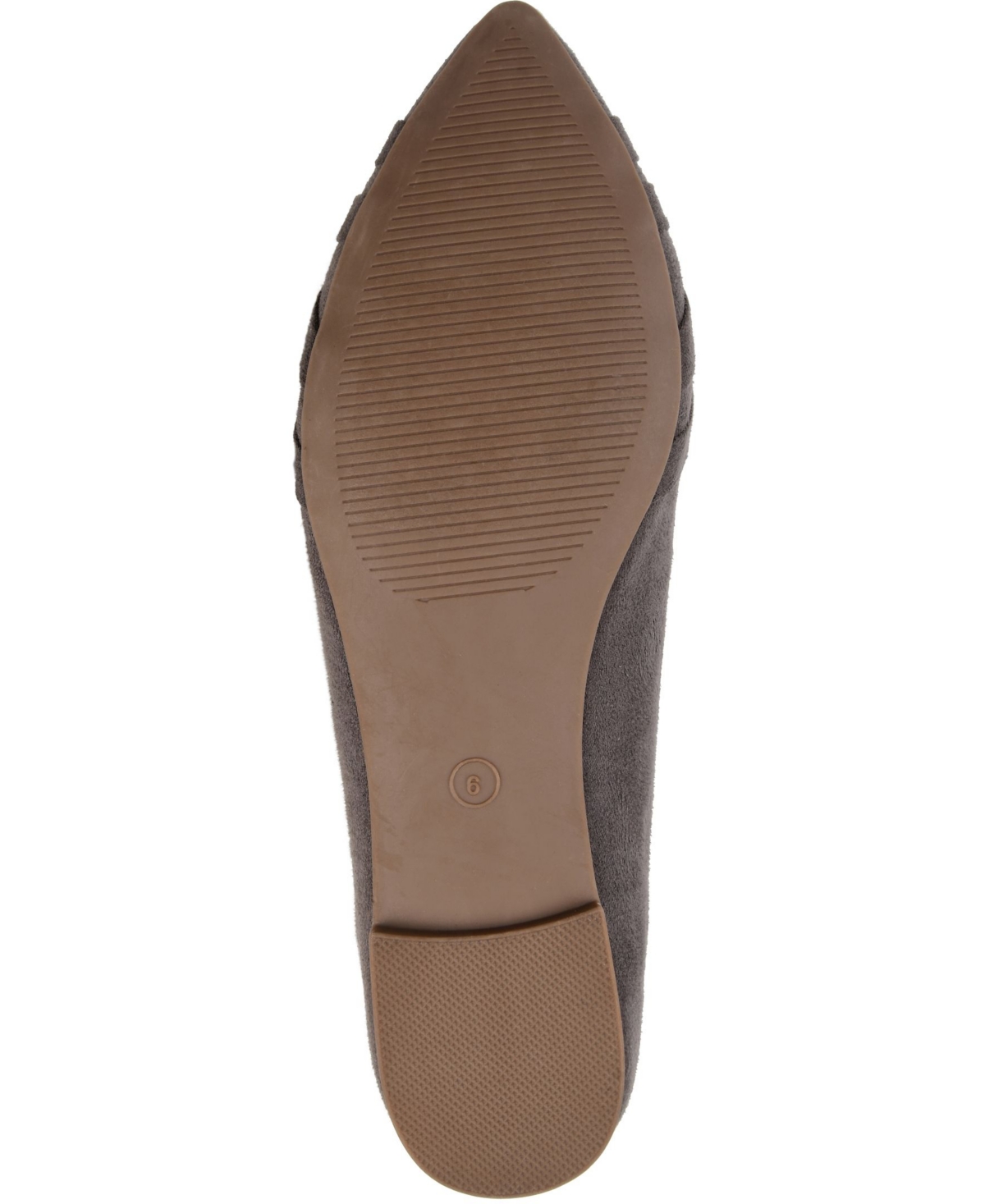 Journee Collection Journee Mindee Crisscross Toe Flat In Steel Gray