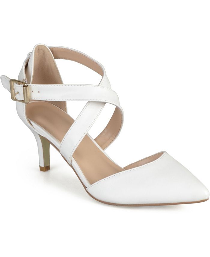 journee collection riva strap pumps
