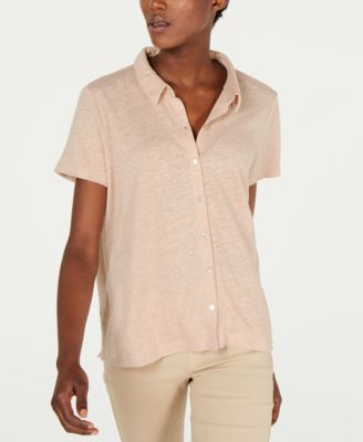 Eileen Fisher - Button Down Organic Cotton Shirt