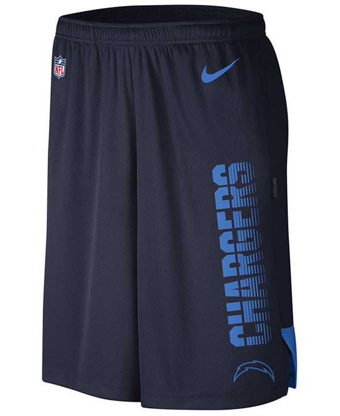 Nike Men's Los Angeles Chargers Player Knit Breathe Shorts & Reviews ...