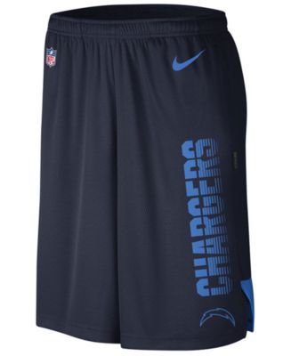 Nike Men's Los Angeles Chargers Player Knit Breathe Shorts - Macy's