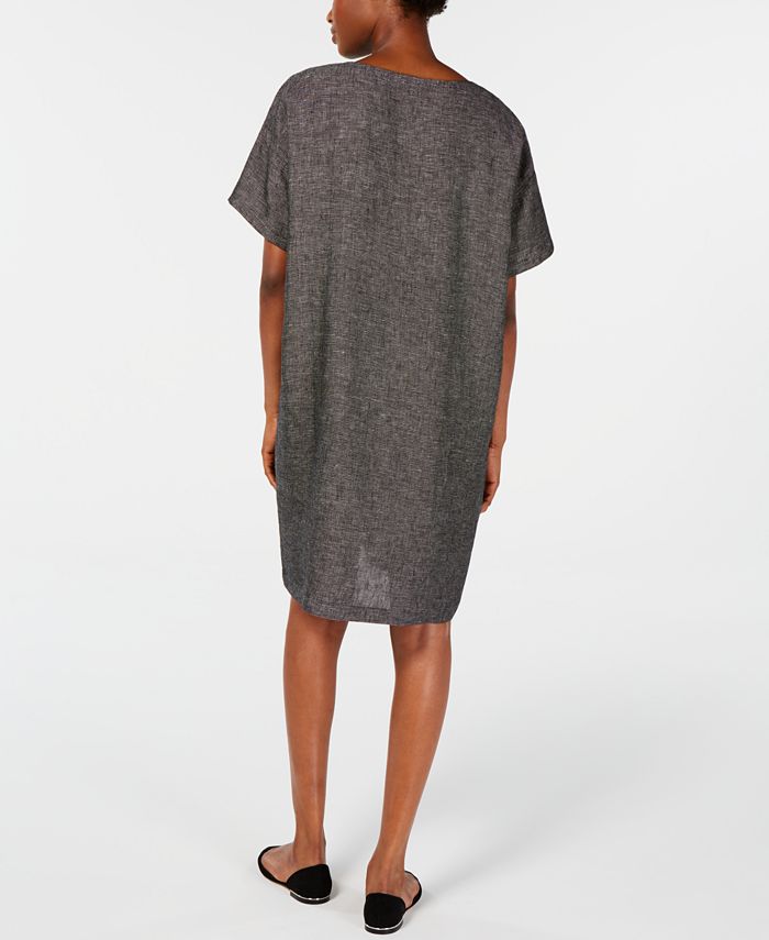 Eileen Fisher Organic Linen Relaxed Dress, Regular & Petite & Reviews ...