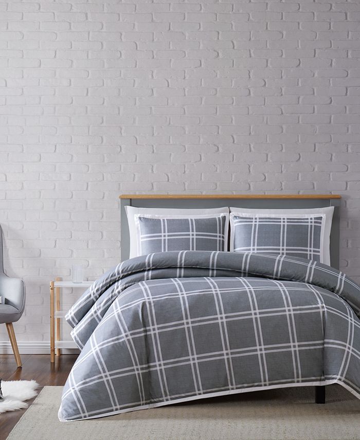 Truly Soft - Leon Plaid King Duvet Set