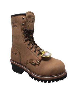 men's logger boots steel toe