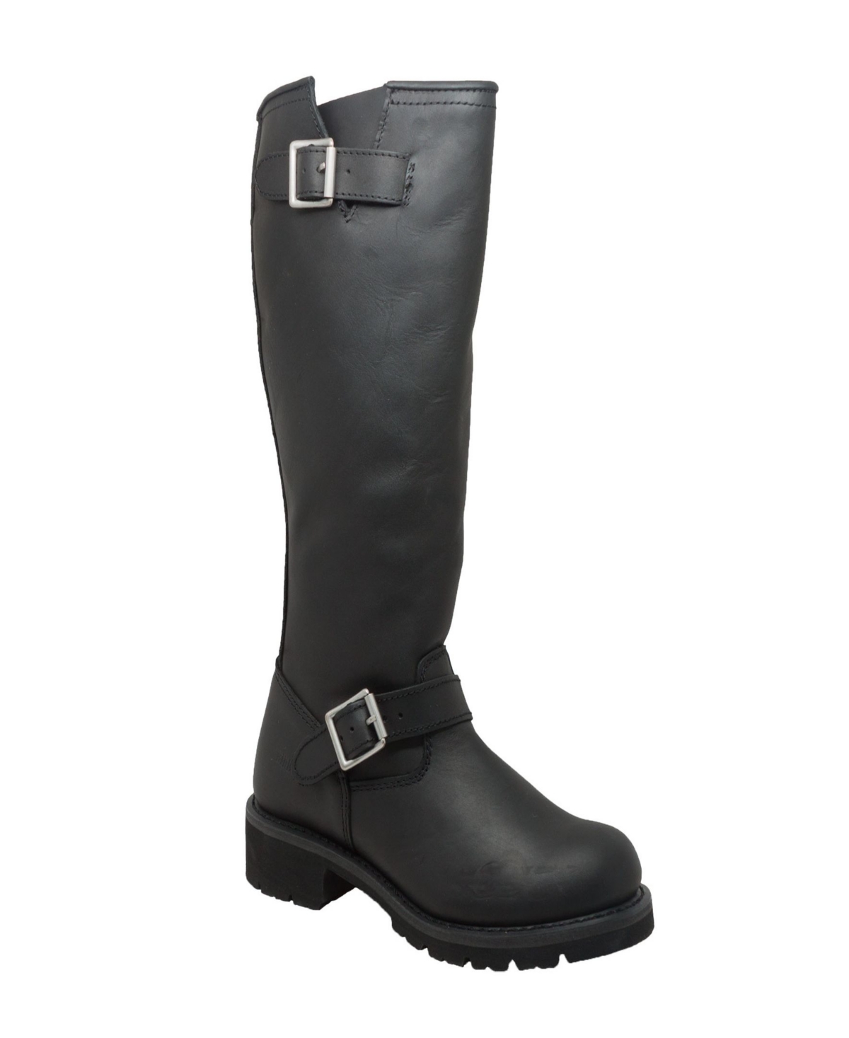 RideTecs Men's 16" Engineer Biker Boot Black - Black