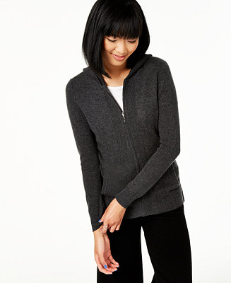 Charter Club Cashmere Zip-Front Hoodie, Regular & Petite Sizes, Created for  Macy's & Reviews - Sweaters - Women - Macy's