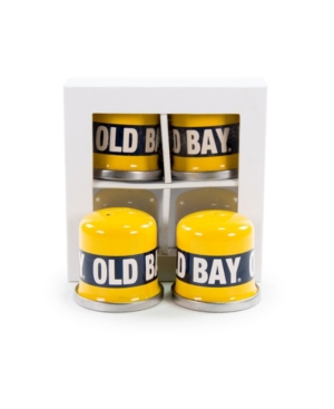 Golden Rabbit Old Bay Enamelware Collection Salt And Pepper Shakers, Set Of 2 In Multi