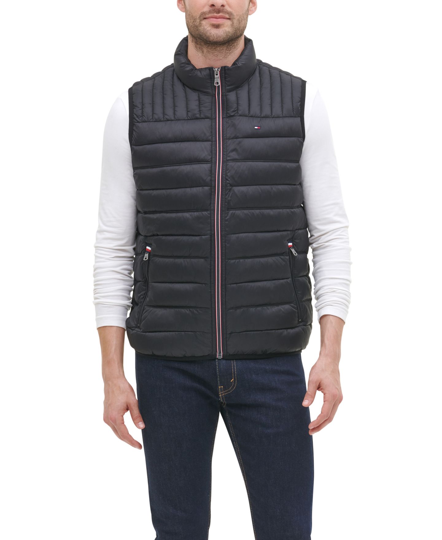 Мужской жилет Tommy Hilfiger Quilted Vest, цвет: Чёрный — фото 1