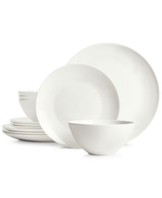 Coupe 12-Pc. Bone China Dinnerware Set, Service for 4, Created for Macy's