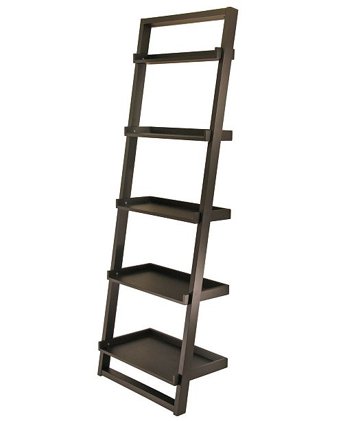 Winsome Bailey 5 Tier Leaning Shelf Reviews Furniture Macy S