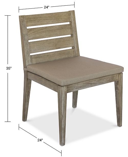 Furniture Closeout Hadley Outdoor Dining Chair With Sunbrella