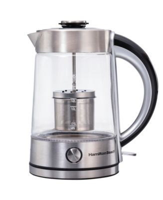 Hamilton beach 1.7 fashion liter glass kettle