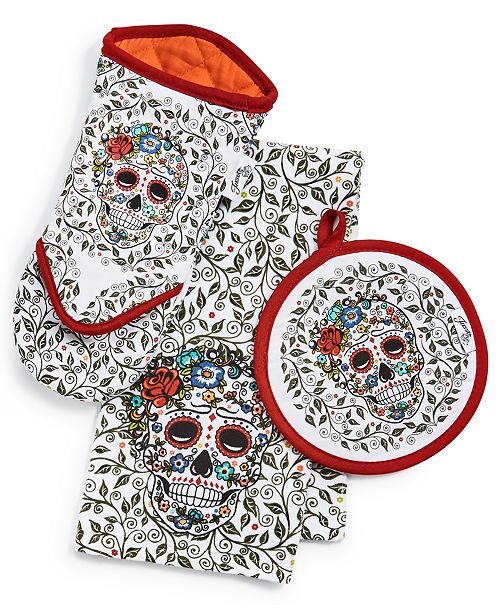 Fiesta Skull Vine Kitchen Linens Reviews Table Linens