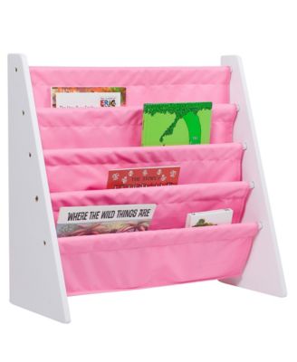 Wildkin - Sling Book Shelf - White w/ Pink