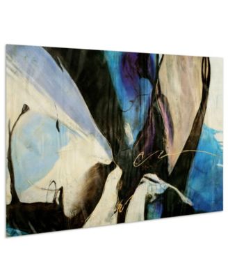 'Motivos' Frameless Free Floating Tempered Art Glass Wall Art - 32" x 48''