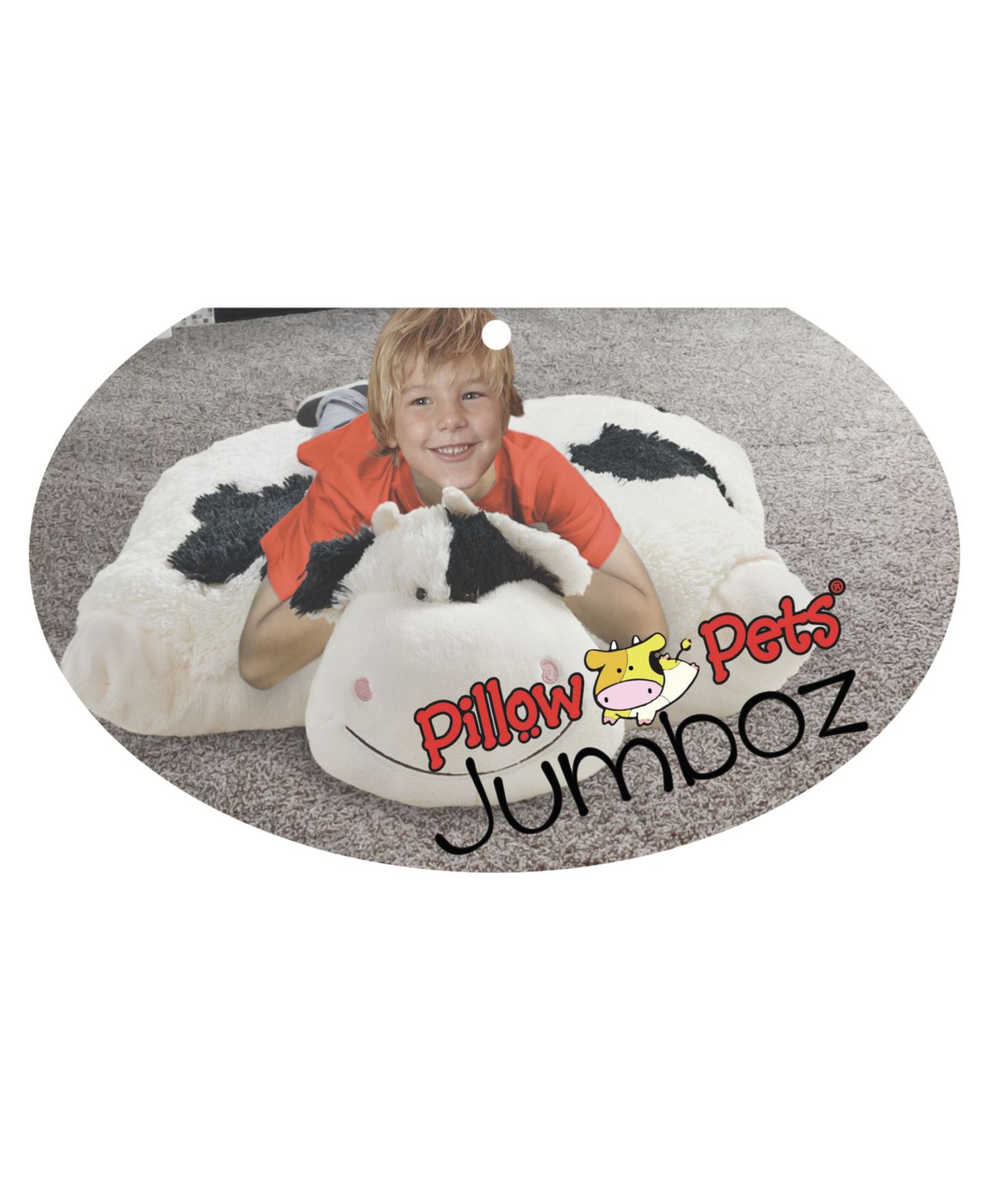 Детская мягкая игрушка Pillow Pets Oversized Cozy Cow Stuffed Animal Plush — фото 5
