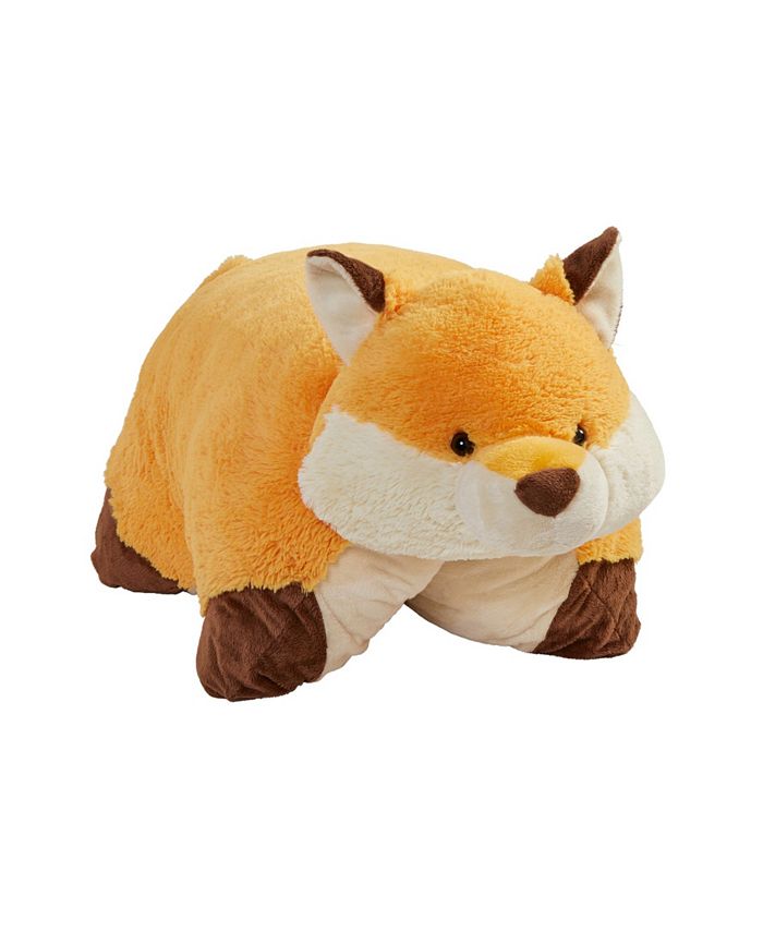 Pillow Pets Signature Jumboz Wild Fox Oversized Stuffed Animal Plush