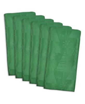 Design Imports Holiday Trees Napkin, Set of 6 - Macy's