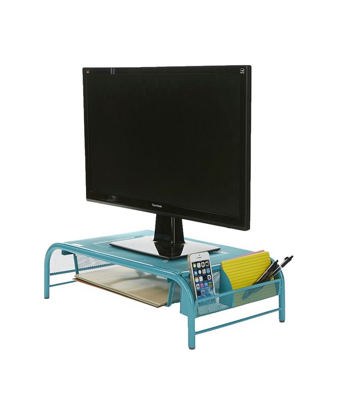 Mind Reader Metal Mesh Monitor Stand And Desk Organizer With Drawer Macy's