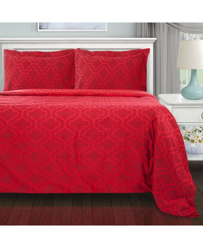 Superior Flannel Cotton Duvet Cover Set King/California King Macy's