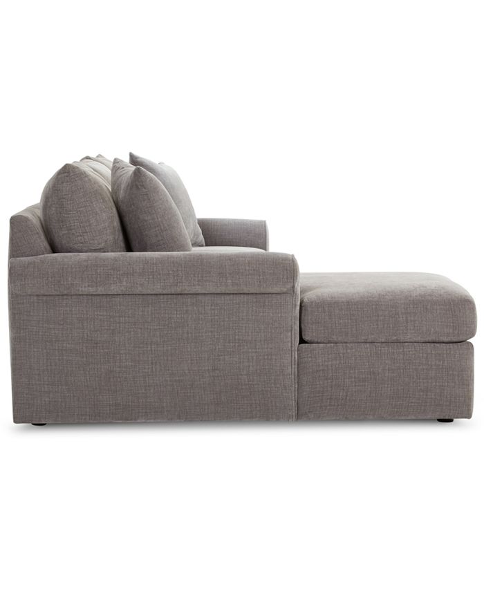 Furniture CLOSEOUT! Wedport 3Pc. Fabric Sectional with Chaise, Created