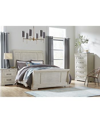 Trisha Yearwood Home - Homecoming Sleigh Bedroom Collection 3-Pc. Set (King Bed, Nightstand & Chest)