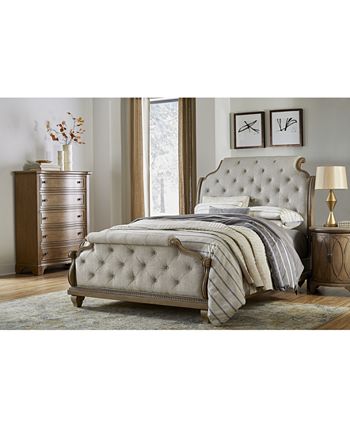Trisha Yearwood Home - Jasper County Upholstered Bedroom Collection 3-Pc. Set (King Bed, Nightstand & Chest)