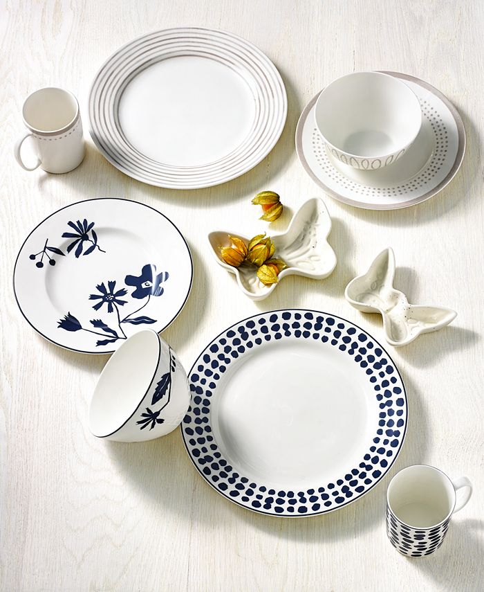 kate spade new york Charlotte Street Grey East Dinnerware Collection