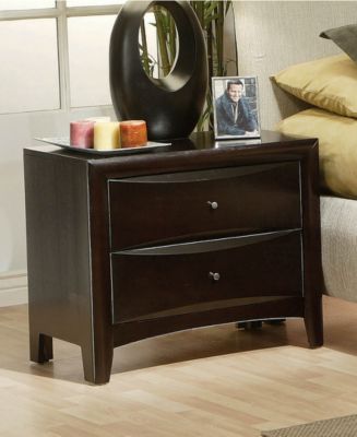 Macy's Coaster Home Furnishings Phoenix 2-Drawer Nightstand - Macy's