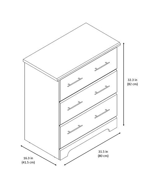 Storkcraft Brookside 3 Drawer Bedroom Or Kids Nursery Dresser