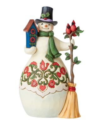 Jim Shore - Snowman with Cardinal and Birdhouse