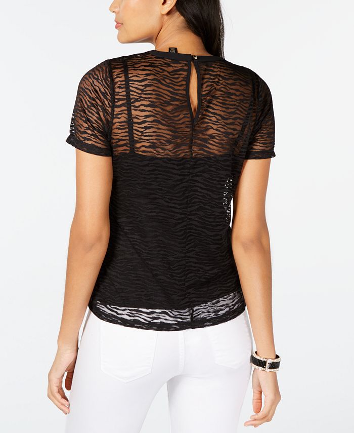 Thalia Sodi Lace T-Shirt, Created for Macy's - Macy's