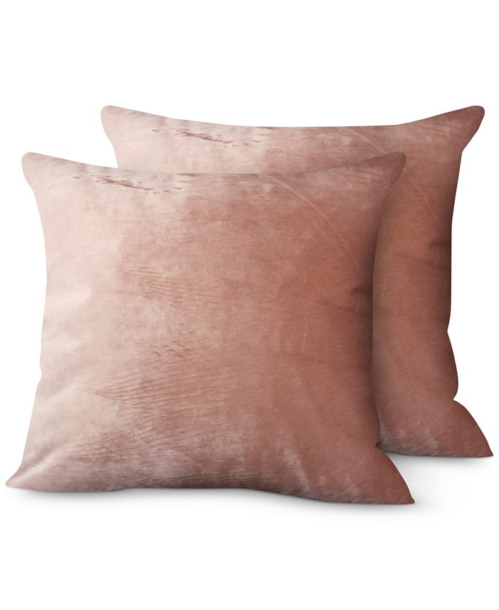 Hallmart Collectibles 2Pk. Velvet 20" x 20" Decorative Pillows Macy's