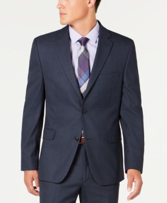 alfani red slim fit suit